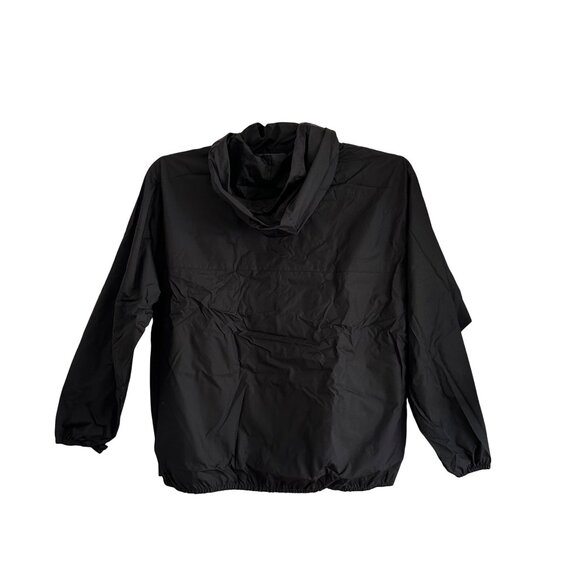 Van Heusen Sport Packable Hooded Windbreaker Jacket XXL Black Gorpcore Outdoor - Picture 2 of 8
